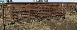 24' HD Cattle gates w/ attached 16 swing gates
