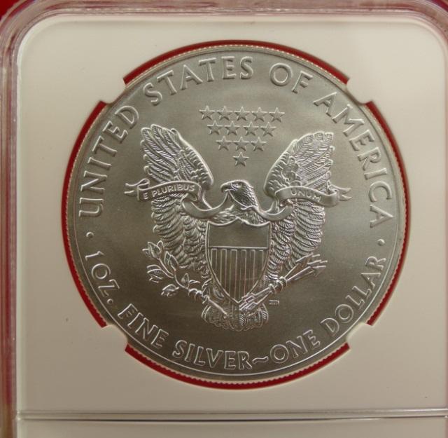 4 - 2014 MS70 Early Release Silver Eagle Coins