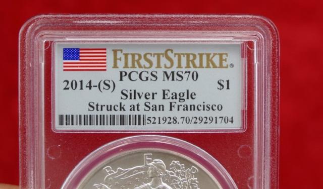3 - 2014 MS70 1st Strike Silver Eagle Coins