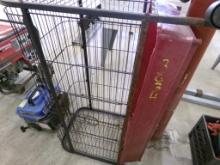 Chicago Electric Generator, Has Compression, Wire Cage on Wheels (3034)