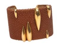 De Grisogono Galuchat 18k Gold Mocha Bracelet