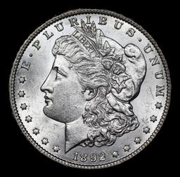 ***Auction Highlight*** 1892-cc Morgan Dollar $1 Graded ms64+ By SEGS (fc)