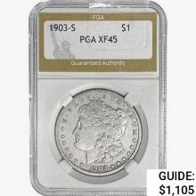 1903-S Morgan Silver Dollar PGA XF45