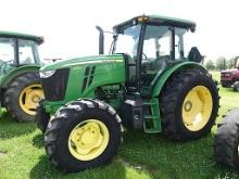 2016 John Deere 6135E MFWD Tractor, s/n 1P06135EHG0001336: Encl. Cab, PTO,