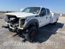 2011 FORD F550, AUTO, 4X4, 6.7 DIESEL, CREW CAB,