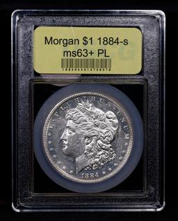 ***Auction Highlight*** 1884-s Morgan Dollar $1 Graded Select Unc+ PL By USCG (fc)