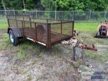 SINGLE AXLE 10?x4' HOMEMADE TRAILER VIN-N/A **NO TITLE, INVOICE ONLY**