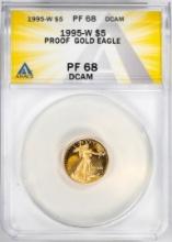 1995-W $5 Proof American Gold Eagle Coin ANACS PF68DCAM