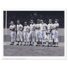 "Big Red Machine Line-Up" Lithograph Signed by the Big Red Machine's Starting Eight