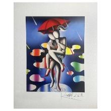 Mark Kostabi "Passion in the Rain" Limited Edition Serigraph on Paper
