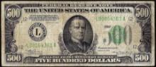 1934 $500 Federal Reserve Note San Francisco