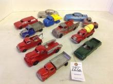 selection of Hobley's, Tootsie Toy, Marx trucks & cars
