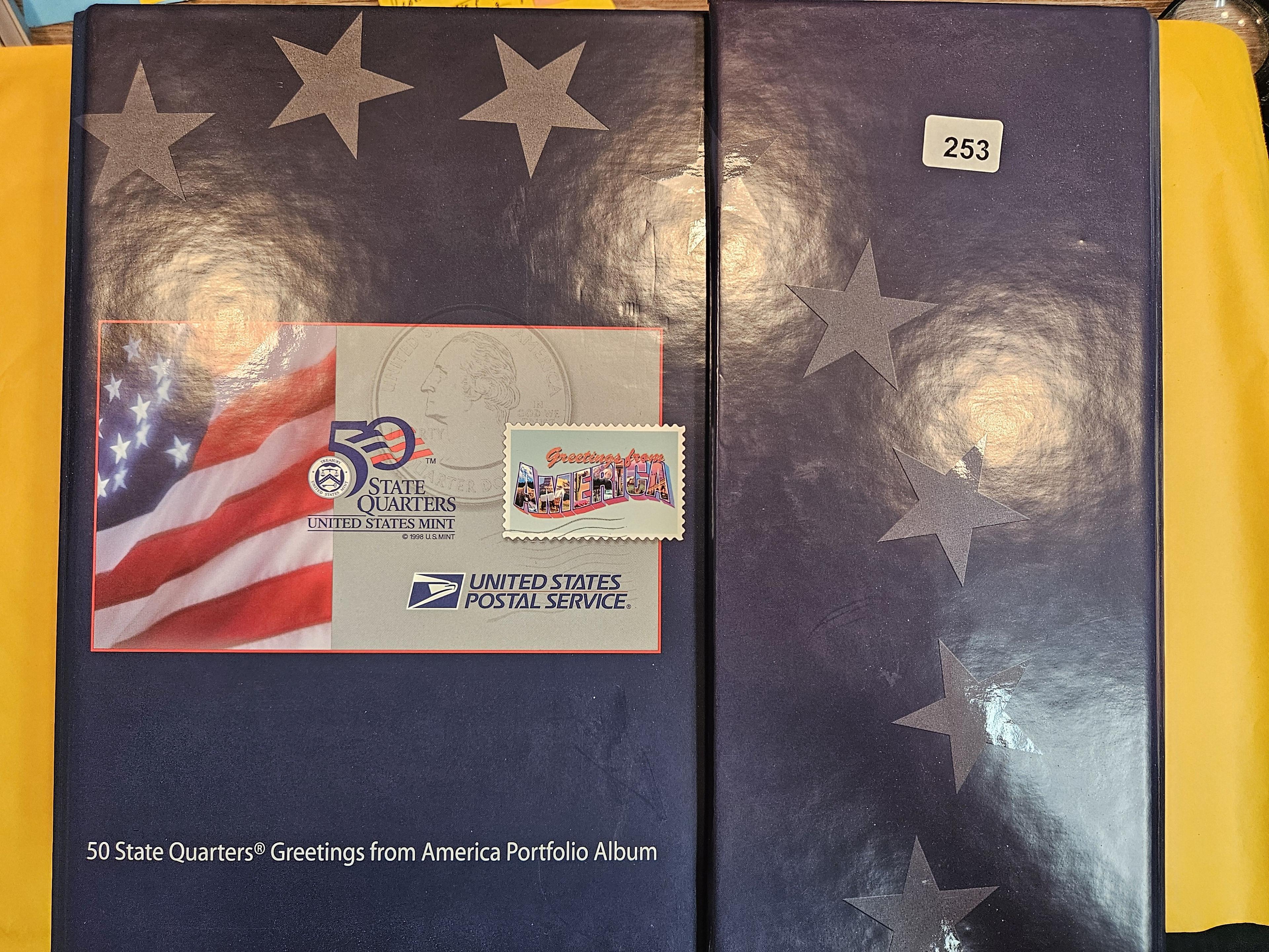 Complete 50 States Quarters Greetings from America Portfolio Album