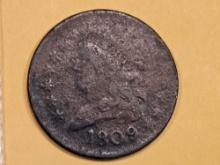1809 classic Head half-Cent