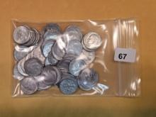 Sixty Silver Roosevelt Dimes