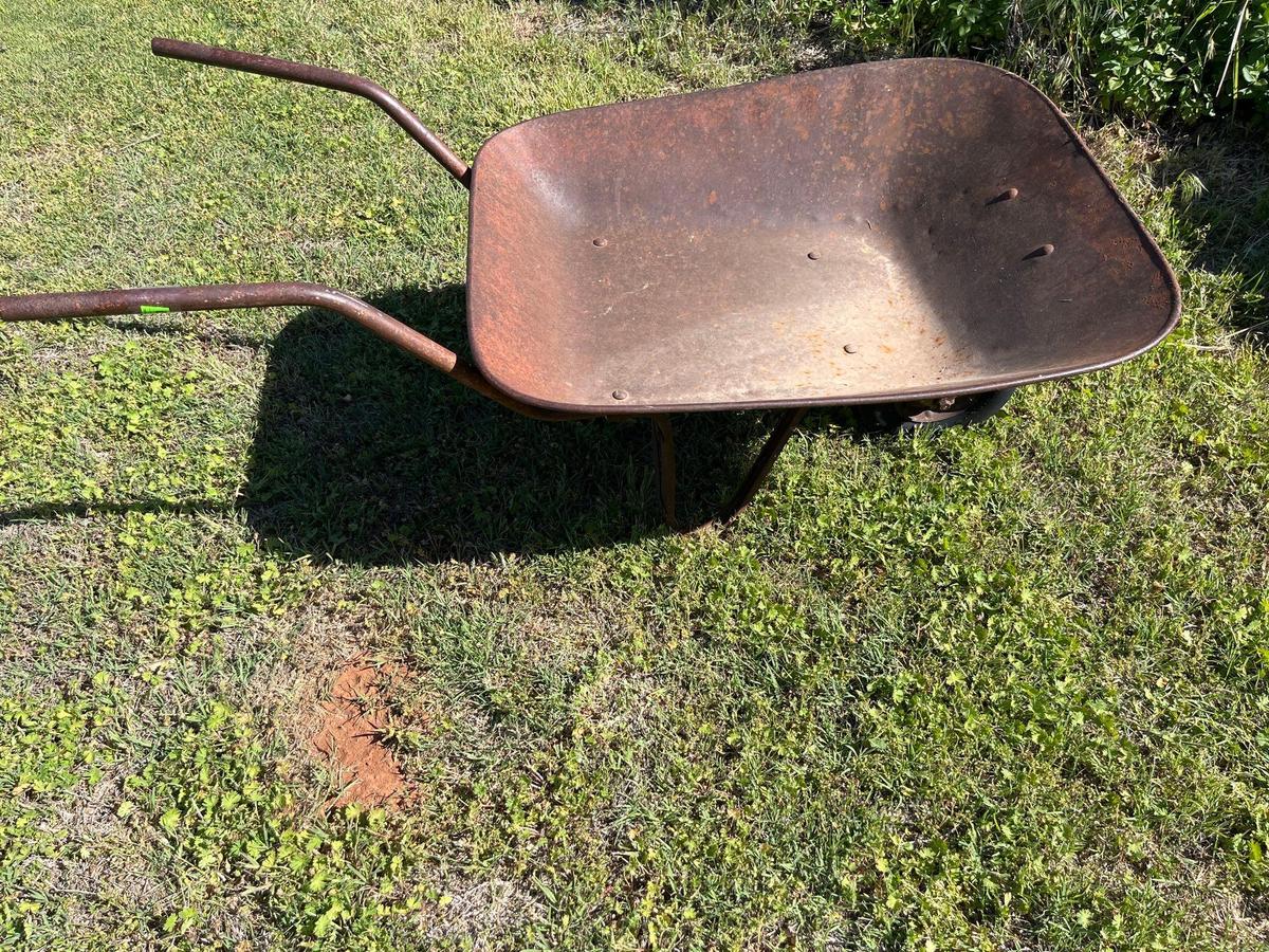 steel wheelbarrow