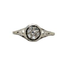 Sterling Silver Diamond By Pass Cocktail Ring