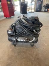 Husky Air Compressor with hose works