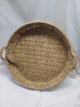 20” Diameter Decorative Hand Woven Tray by Hearth & Hand Priced $34.99