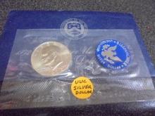 1972 Eisenhower Uncirculated Silver Dollar