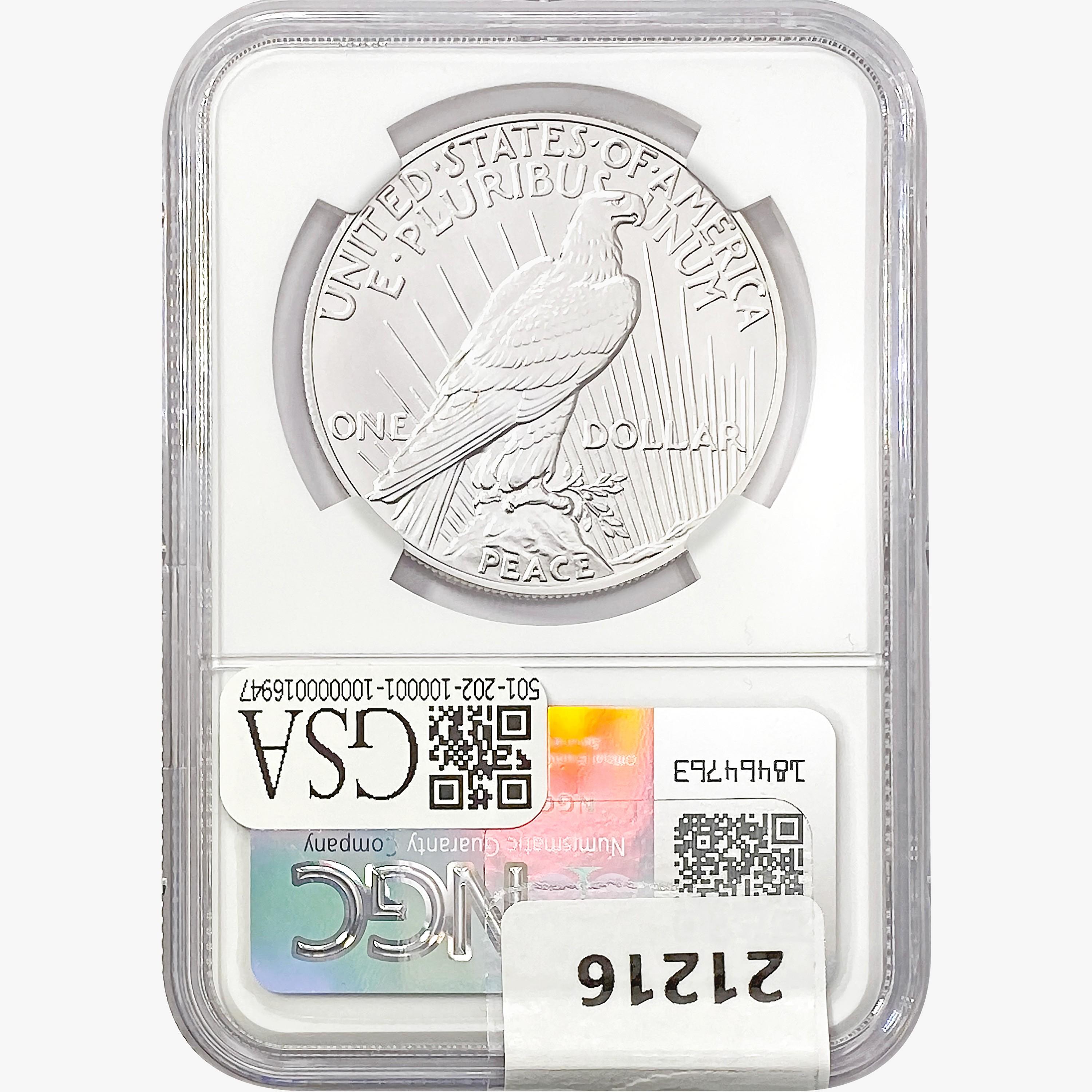 2023 Silver Peace Dollar NGC MS69