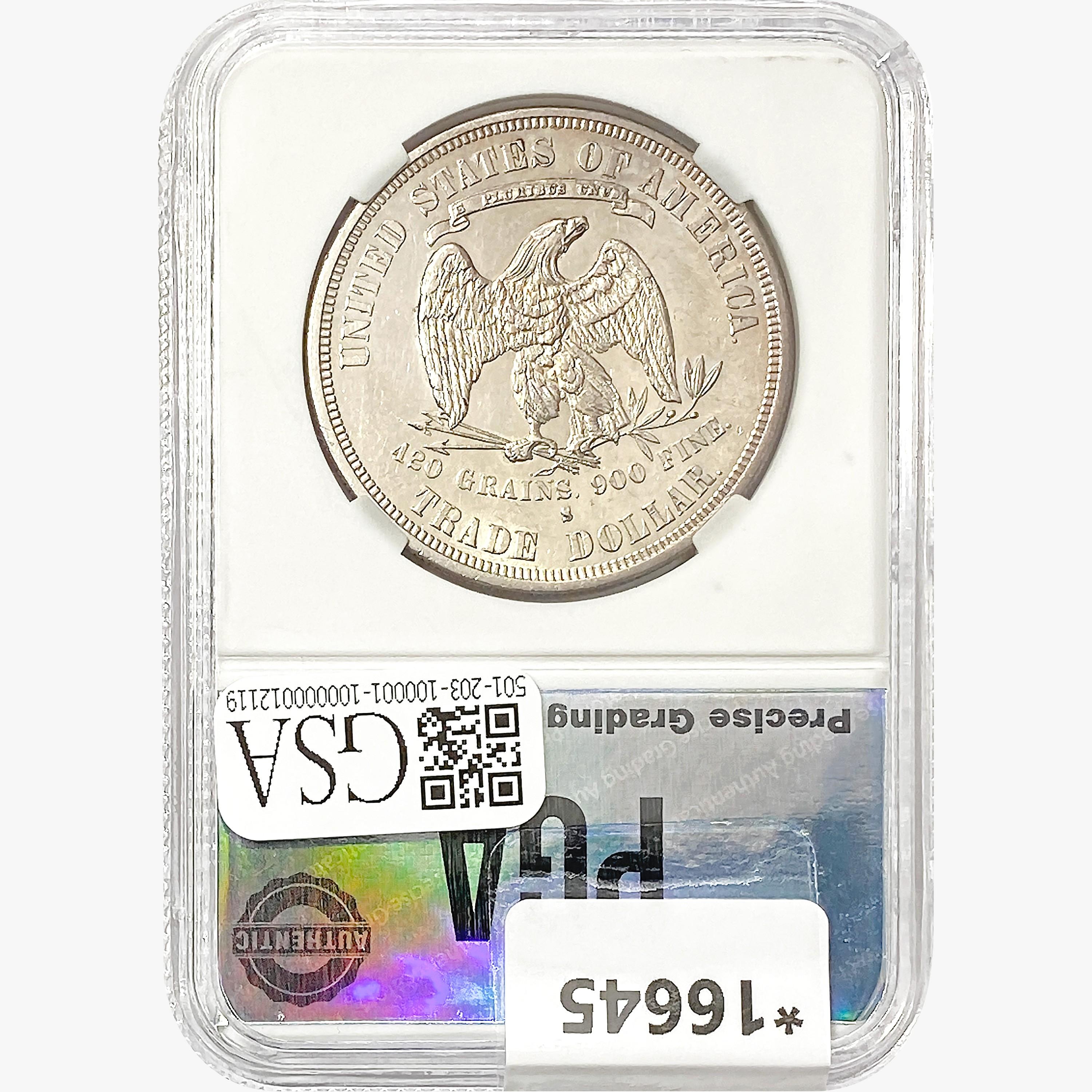 1877-S Silver Trade Dollar PGA MS62+