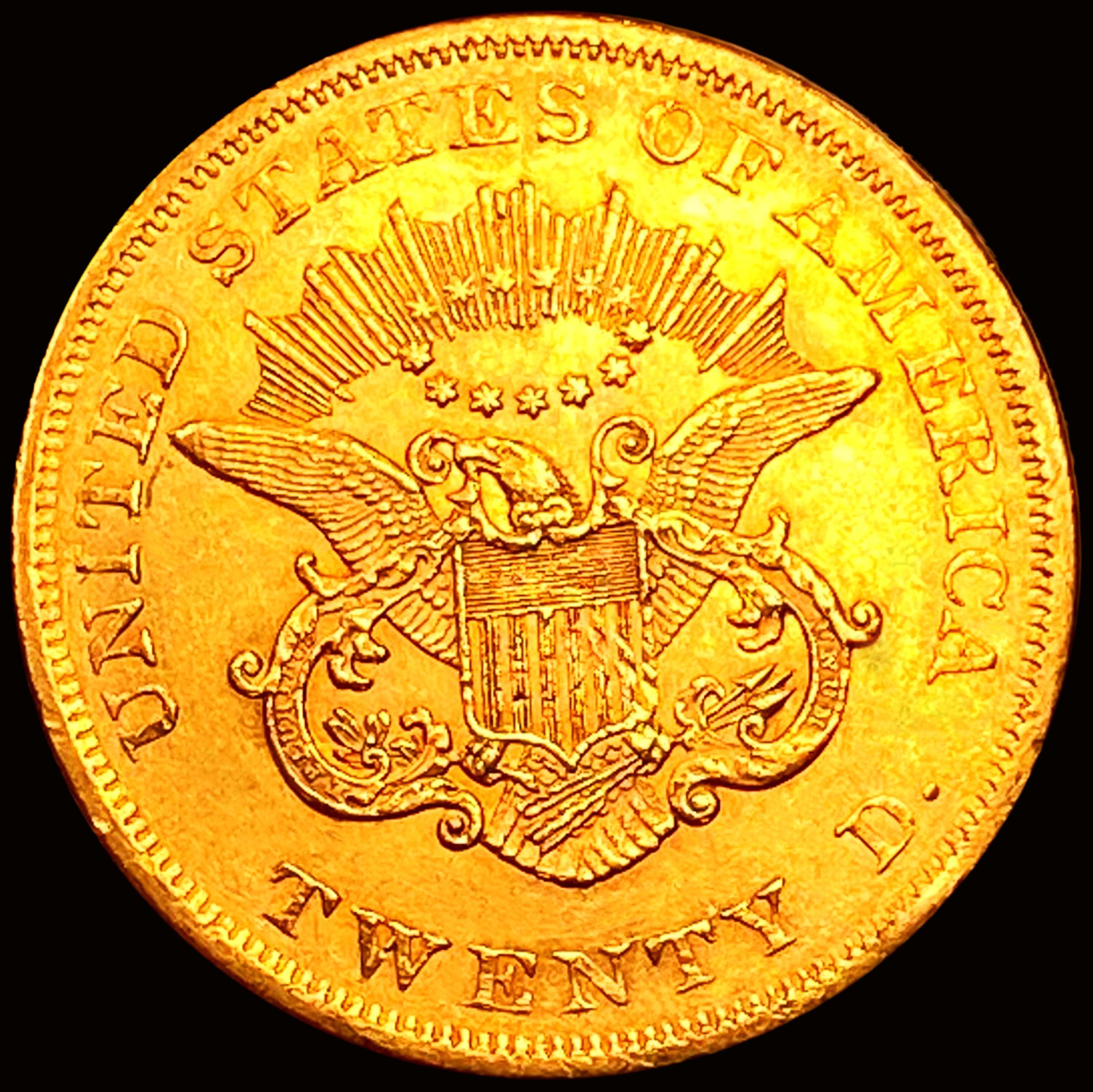 1861 $20 Gold Double Eagle UNCIRCULATED