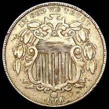 1866 Shield Nickel NEARLY UNCIRCULATED