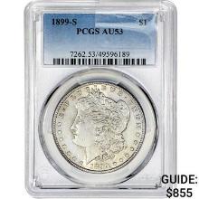 1899-S Morgan Silver Dollar PCGS AU53