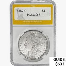 1889-O Morgan Silver Dollar PGA MS62