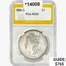 1863-S Morgan Silver Dollar PGA MS65