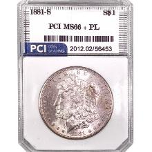 1881-S Morgan Silver Dollar PCI MS66+ PL