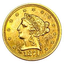 1874 $2.50 Gold Quarter Eagle