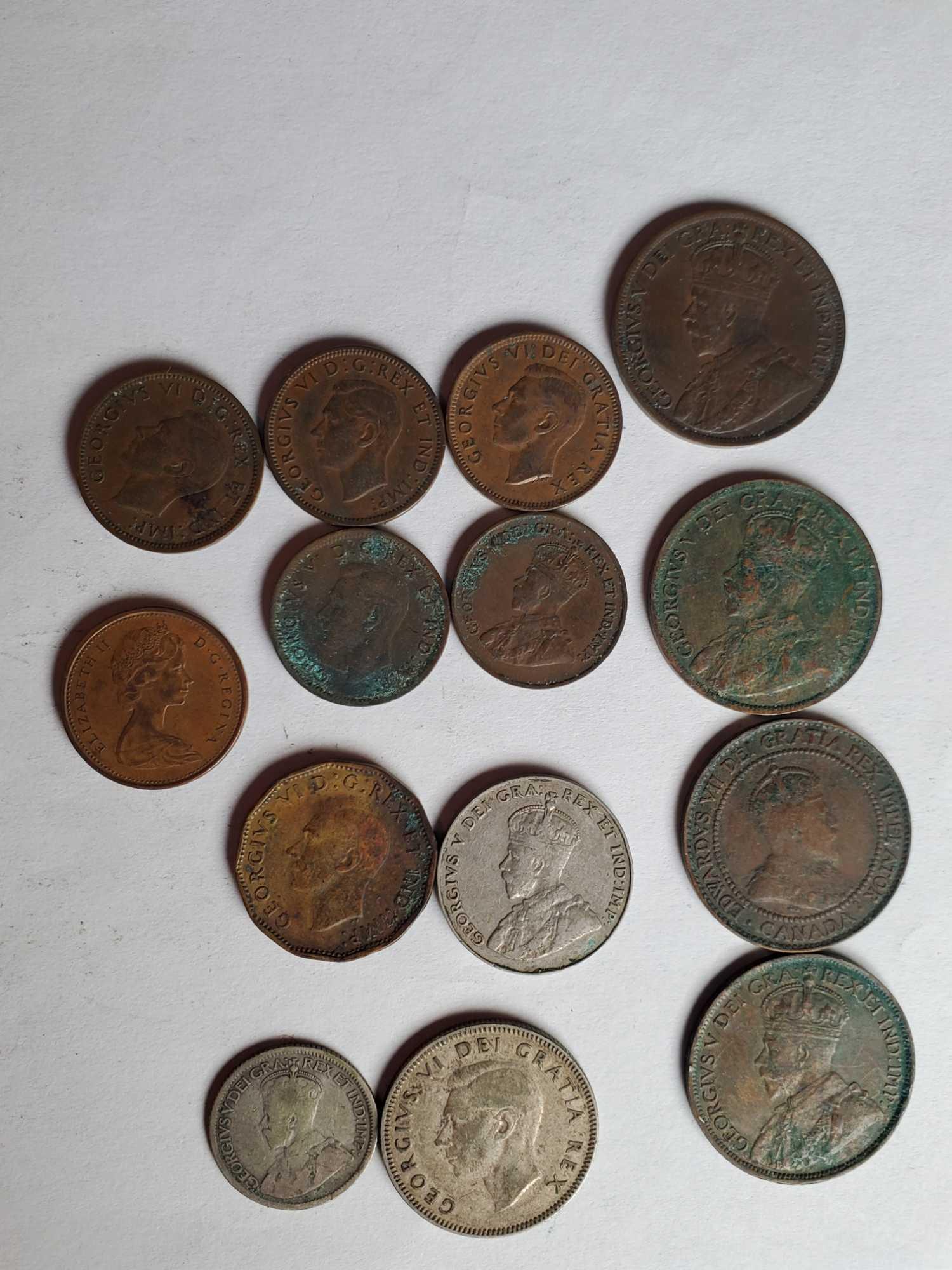 Tray Lot of US & World Coins Including Silver Commemorative, US Indian Head, 2 Cent Pieces and More