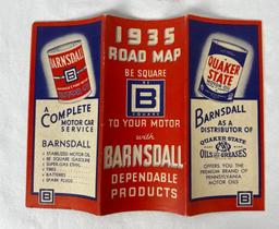 1935 Barnsdall U.S. Road Map