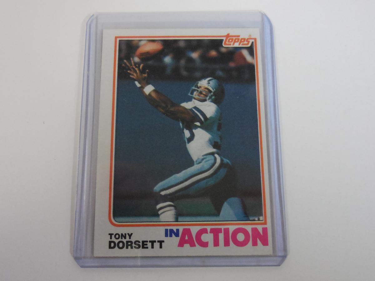 1982 TOPPS FOOTBALL TONY DORSETT IN ACTION DALLAS COWBOYS