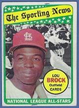 1969 Topps #428 Lou Brock AS St. Louis Cardinals