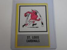 1967 PHILADELPHIA FOOTBALL #168 ST. LOUIS CARDINALS TEAM LOGO CARD
