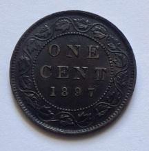 1897 Canada Large Cent AU