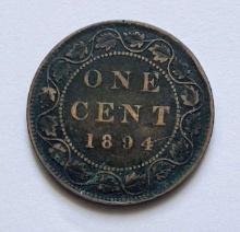 1894 Canada Large Cent Fine