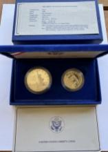 1986 LIBERTY PROOF SILVER HALF DOLLAR COIN - UNITED STATES LIBERTY COINS - IN BOX