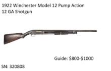 1922 Wincehster Model 12 Pump Action 12 GA Shotgun