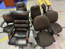 OFFICE CHAIRS ASSORTED - BLACK (LOCATED DAVIE, FL)