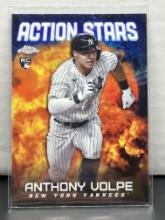 Anthony Volpe 2023 Topps Chrome Action Stars Rookie RC Refractor #ASC-28