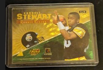 1996 Pinnacle Zenith Rookie Rising Kordell Stewart #9 SP RC Pittsburgh Steelers