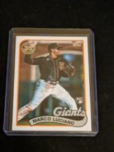 Marco Luciano 2024 Topps Series 1 1989 Baseball Rookie Card #89B-11 Giants RC