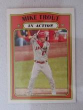 2021 TOPPS HERITAGE MIKE TROUT IN ACTION