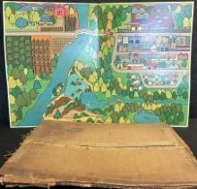 Rare 1960s Coca Cola Man In His Environment Ecology Kit Advertising Sales Store Display Cardboard Si