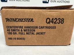 Winchester .40 S&W 180gr FMJ Ammo 1000rds