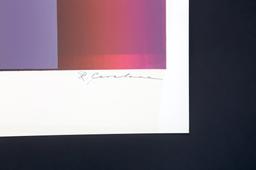 Magenta Purple Signed Lithograph 18/75
